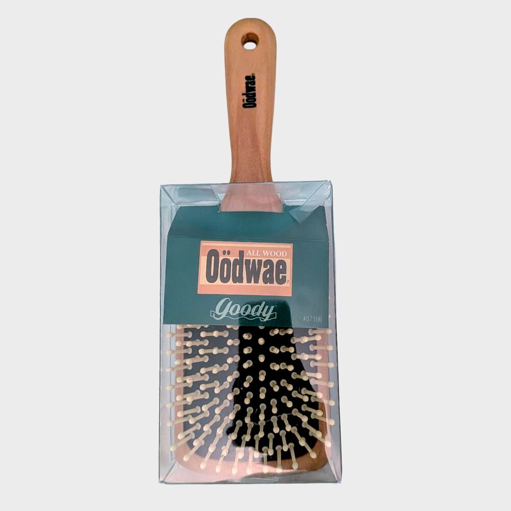 Vintage Goody Oodwae Hair Brush Paddle All Wood Extra Large 1996 #87166 NEW